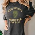 Mary Shelley's Monster Fan Club Gothic Horror Parody Women's Comfort Colors T-Shirt Pepper