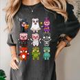 Pig Spooky Ghost Witch Boo-Jee Horror Pumpkin Pig Halloween Women's Comfort Colors T-Shirt Pepper