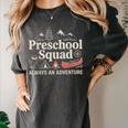 Pre-K Squad Adventure Camping Preschool Teacher Boy Girl Kid Women&#x27;s Comfort Colors T-Shirt Pepper