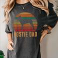 Retro Boston Terrier Dad Dog Owner Pet Bostie Father Women's Comfort Colors T-Shirt Pepper