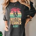 Worlds Best Boston Terrier Aunt Women's Comfort Colors T-Shirt Pepper