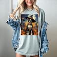 Aesthetic Halloween Boston Terrier Dog Witch Pumpkin For Men Women Kids Women's Comfort Colors T-Shirt Bay