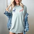 Boston Terrier 4th Of July Dog Patriotic USA Flag Man Woman Women's Comfort Colors T-Shirt Bay