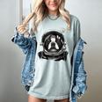 Boston Terrier Astronaut Shirt Spaceman Dog Space Lover Women's Comfort Colors T-Shirt Bay