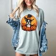 Boston Terrier Bostie Dog Breed Pet Halloween Pumpkins Women's Comfort Colors T-Shirt Bay