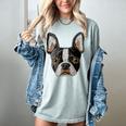 Boston Terrier Cute Puppy Face Dog Lover Pet Owner Women's Comfort Colors T-Shirt Bay