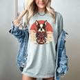 Boston Terrier Dog Japanese Style Samurai Dogs Women's Comfort Colors T-Shirt Bay