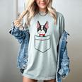 Boston Terrier Dog In The Pocket Boston Terrier For Men Women Girls Kids Women's Comfort Colors T-Shirt Bay