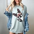 Boston Terrier Dog From Side Boston Bull Women's Comfort Colors T-Shirt Bay