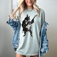 Boston Terrier Guitar Women's Comfort Colors T-Shirt Bay