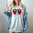 Boston Terrier Heart Cute Puppy Lover Or Dog Owner Women's Comfort Colors T-Shirt Bay