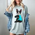 Boston Terrier I Love Mom Apparel Women's Comfort Colors T-Shirt Bay