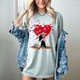 Boston Terrier Lover Heart Shape Boston Terrier Valentine Women's Comfort Colors T-Shirt Bay