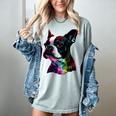 Boston Terrier Lovers Colorful Pop Art Boston Terrier Women's Comfort Colors T-Shirt Bay