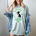 My Boston Terrier Is My Lucky Charm Paw Dog St Patrick's Day Women's Comfort Colors T-Shirt Bay