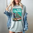 Boston Terrier Merry Christmas Tree Truck Dog X-Mas Women's Comfort Colors T-Shirt Bay