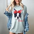 Boston Terrier Mom Bostie Women Girls Women's Comfort Colors T-Shirt Bay