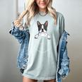 Boston Terrier In The Pocket Cute Boston Terrier Dog Lovers For Men Women Girls Kids Women's Comfort Colors T-Shirt Bay