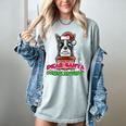 Boston Terrier Santa Claus Christmas Dog Women's Comfort Colors T-Shirt Bay