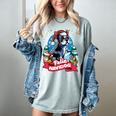 Boston Terrier Santa Claus Coffee Mug Merry Christmas Dogs Women's Comfort Colors T-Shirt Bay