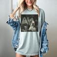 Boston Terrier Selfie With Ghosts Halloween Dog Lover Women's Comfort Colors T-Shirt Bay
