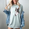 Boston Terrier Shirts For Women Girls Kids Heart Cute Women's Comfort Colors T-Shirt Bay