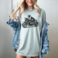 Cool Boston Terrier Riding a Motorcycle Biker Dog Lover For Men Women Kids Women's Comfort Colors T-Shirt Bay