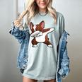 Dabbing Red Boston Terrier Dab Dance Dog Men Women Kids Women's Comfort Colors T-Shirt Bay