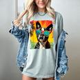 Dog Boston Terrier Hawaiian Women's Comfort Colors T-Shirt Bay