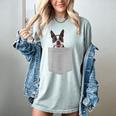 Dog In Your Pocket Boston Terrier For Men Women Girls Kids Women's Comfort Colors T-Shirt Bay