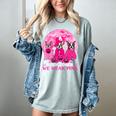 Ghost And Witch Boston Terrier Dog In October We Wear Pink Women's Comfort Colors T-Shirt Bay