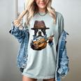 Guitar Shirt Boston Terrier Dog Playing Acoustic Guitar Women's Comfort Colors T-Shirt Bay