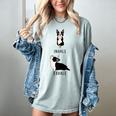 Inhale Exhale Yoga Boston Terrier Tshirt Women's Comfort Colors T-Shirt Bay