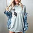 Just A Girl Who Loves Her Boston Terrier Puppy Love Women's Comfort Colors T-Shirt Bay