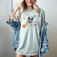 Kawaii Kids & Boys Astronaut Space Boston Terrier Dog Lover Women's Comfort Colors T-Shirt Bay