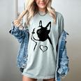 I Love My Boston Terrier Dog With Heart Women's Comfort Colors T-Shirt Bay