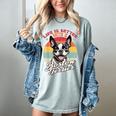 Retro Life Is Better With Boston Terrier Mom Dog Lover Women's Comfort Colors T-Shirt Bay