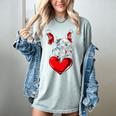 Valentine's Day Boston Terrier Dog Vector Women's Comfort Colors T-Shirt Bay