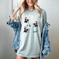 Xmas Tree Santa Riding Boston Terrier Christmas Women's Comfort Colors T-Shirt Bay