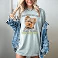 Yorkshire Terrier Yorkie Dog Professional Human Trainer Women's Comfort Colors T-Shirt Bay