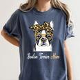 Birthday And Mother's Day -Boston Terrier Mom Women's Comfort Colors T-Shirt Denim