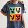 Bostie Dog Lover Boston Terrier With Sunglasses For Men Women Girls Kids Women's Comfort Colors T-Shirt Denim