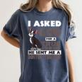 Boston Terrier American Gentleman Non-Sporting Dog Lover Women's Comfort Colors T-Shirt Denim