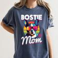 Boston Terrier Bostie Dog Breed Pet Bostie Mom Women's Comfort Colors T-Shirt Denim
