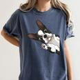 Boston Terrier Bostie Dog Kids Boys Girls Women's Comfort Colors T-Shirt Denim