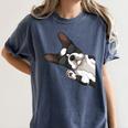 Boston Terrier Bostie Dog Kids Men Women's Comfort Colors T-Shirt Denim