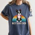 Boston Terrier Boston-Bulldog For Men Women Girls Kids Women's Comfort Colors T-Shirt Denim