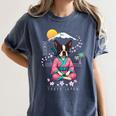 Boston Terrier Boston Bull Terrier Women's Comfort Colors T-Shirt Denim