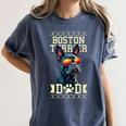 Boston Terrier Dad Boston Bull Bostie Dog Women's Comfort Colors T-Shirt Denim