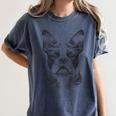Boston Terrier Dog Bostie Nature Memorial Idea Men Women Women's Comfort Colors T-Shirt Denim